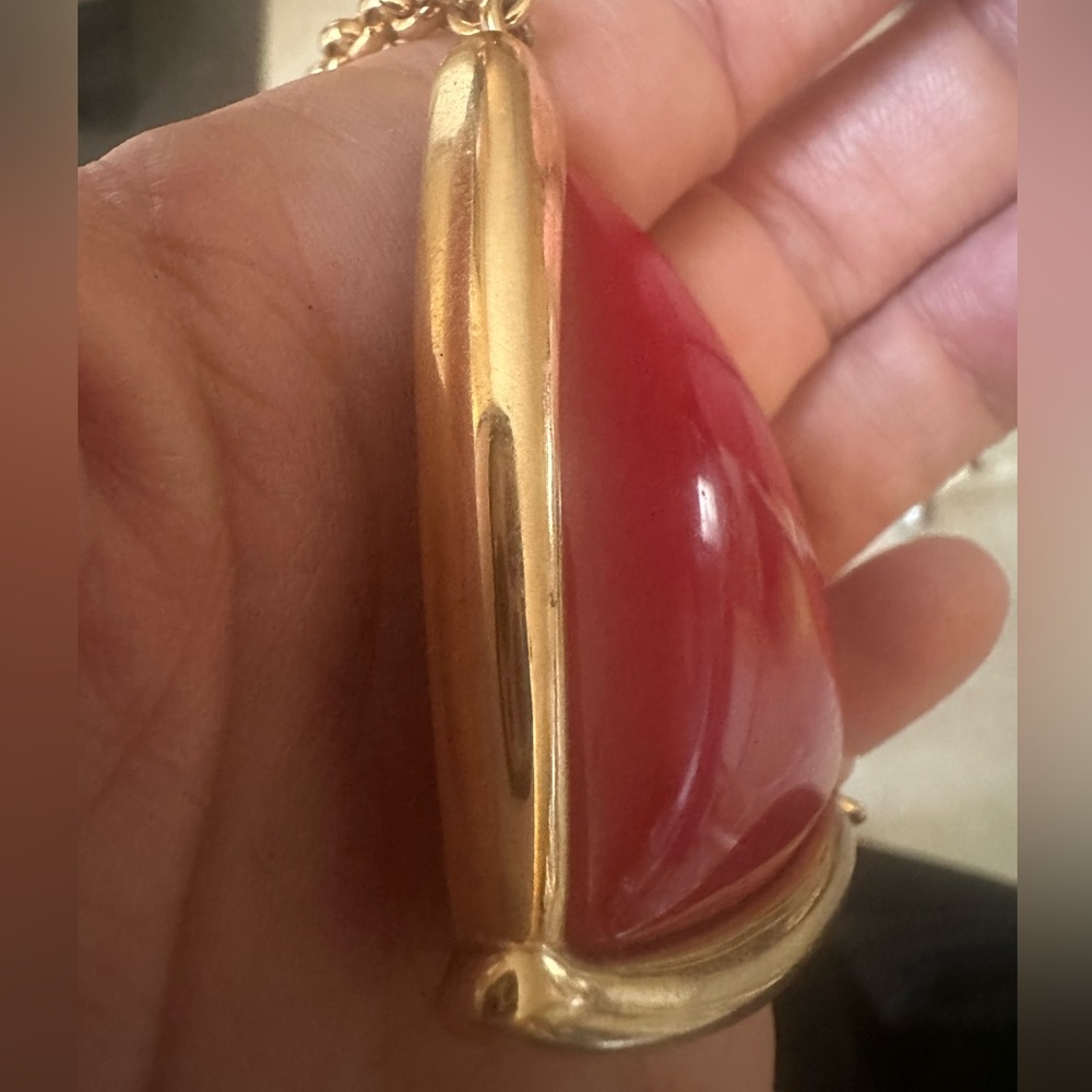 Vintage Monet Red necklace